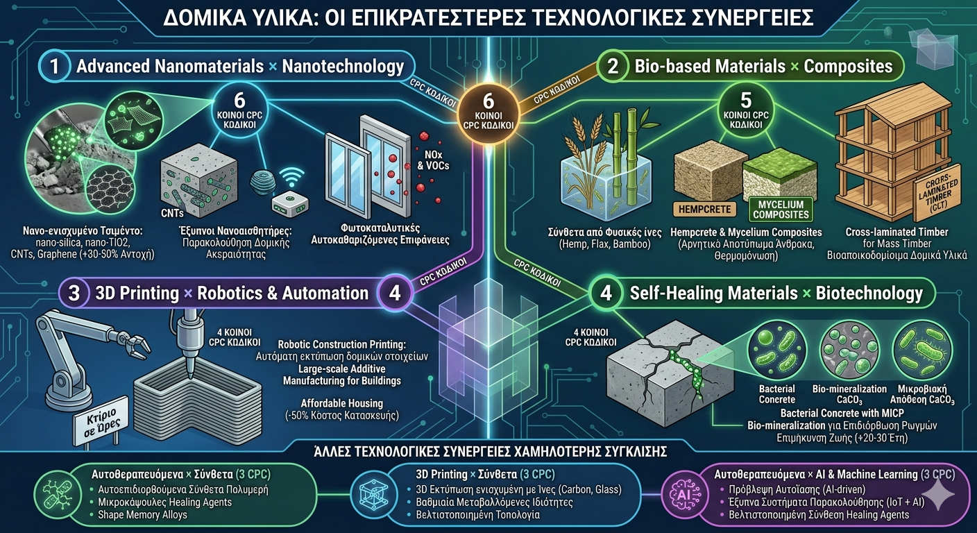 Δομικά Υλικά: Οι επικρατέστερες τεχνολογικές συνέργειες
